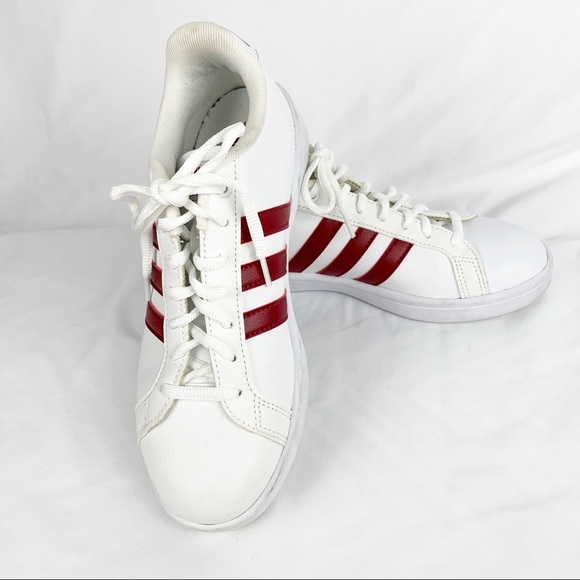 adidas cloudfoam white leather